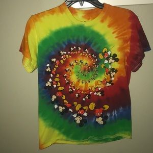 Disney tie dye Mickey Mouse shirt